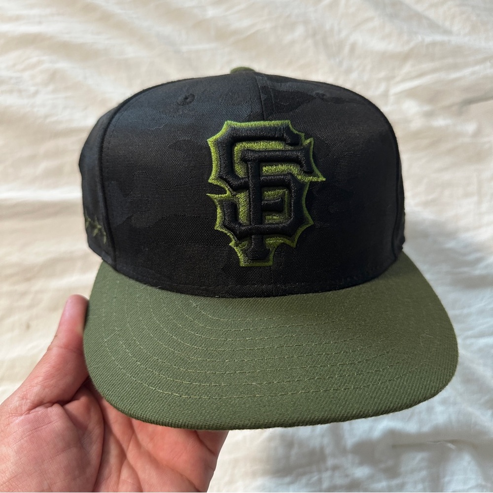 San Francisco Giants MLB New Era Black and Green Baseball Cap Memorial Day